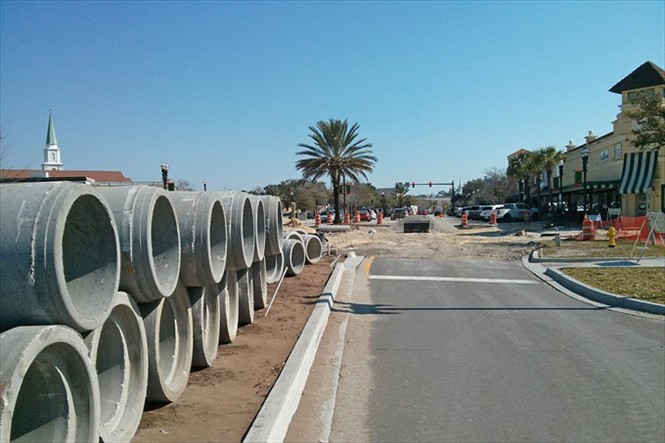 San Marco Streetscape Update - Construction