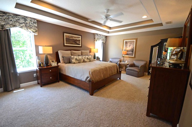 Yellow Bluff Landing by Providence Homes - Model 3519 Master Bedroom with Tray Ceiling